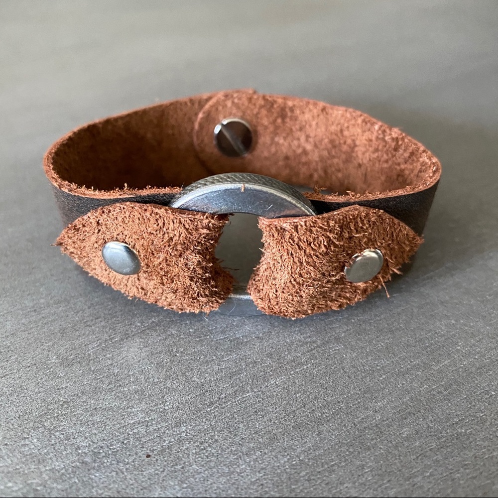 Leather Hardware Bracelet